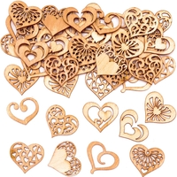 Heart Mini Wooden Shapes Pack of 45 (Pack of 45) Craft Blanks & Bases