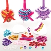 Heart Sequin Decoration Kits (Pack of 3) Decoration Craft Kits 3 assorted colourways - Pink/Blue,  Yellow/Red & Purple/Pink