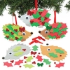 Holly Hedgehog Decoration Kits (Pack of 5) Christmas Crafts