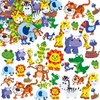 Jungle Animal Foam Stickers (Pack of 96) Christmas Craft Supplies