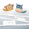 Jungle Animal Paper Crowns - 8 Colouring Craft Crowns. Make Your Own Crown. Crowns For Jungle Parties. Size 39cm.