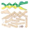 Jungle Animal Wooden Extendable Puppet Kits (Pack of 3) Art Craft Kits