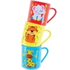Jungle Chums Plastic Mugs (Pack of 4) Pocket Money Toys,  4 Assorted Colours,  4 Jungle Animal Designs