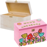 Large Wooden Treasure Chest (Each) Decoration Craft Kits