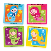 Magical Mermaids Sliding Puzzles (Pack of 4)