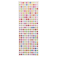 Mini Flower Self-Adhesive Gems (Pack of 308) Craft Embellishments Assorted colours
