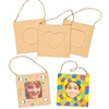 Mini Hanging Craft Photo Frames (Pack of 12) Decoration Craft Kits