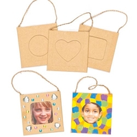 Mini Hanging Craft Photo Frames (Pack of 12) Decoration Craft Kits