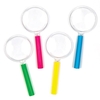 Mini Magnifying Glasses (Pack of 6) Pocket Money Toys Handles come in assorted colours