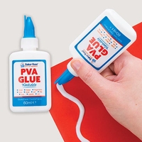 Mini Washable PVA Glue 60ml (Pack of 6) Glues & Adhesives