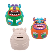 Monster Bunch Ceramic Coin Banks (Box of 2) Halloween Crafts