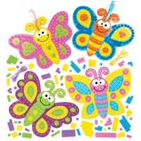 Mosaic Butterfly Kits (Pack of 4) Craft Kits For Kids
