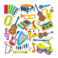Music Foam Stickers (Pack of 120) Stickers