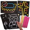 Nativity Dotty Art (Pack of 8) Christmas Crafts 8 assorted sticker colours - Red,  Yellow,  Green,  Orange,  Pink,  Blue,  Brown & Peach