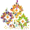 Nativity Foam Wreath Kits (Pack of 3) Christmas Crafts 3 assorted colours - Purple,  Orange & Green