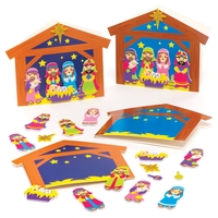 Nativity Scene Card Making Kits (Pack of 6) Christmas Crafts