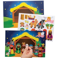 Nativity Sticker Scene Kits (Pack of 5)