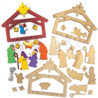 Nativity Wooden Mobile Kits (Pack of 2) Christmas Crafts
