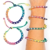 Neon Rainbow Bead Bracelets (Pack of 4) Jewellery
