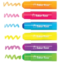 Neon Solid Poster Paint Sticks (Pack of 6) Art Supplies,  Art Materials 6 assorted neon colours - Green,  Yellow,  Pink,  Purple,  Blue & Orange