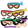Ninja Mask Kits (Pack of 5) Art Craft Kits 5 assorted colours - Red,  Blue,  Yellow,  Green & Purple