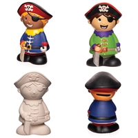 Pirate Ceramic Coin Banks (Box of 2) Decoration Craft Kits