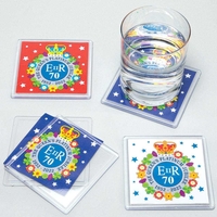 Platinum Jubilee Coasters (Pack of 6)
