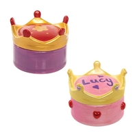 Princess Crown Ceramic Trinket Boxes (Box of 3) Decoration Craft Kits