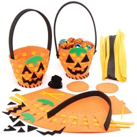 Pumpkin Weaving Basket Kits (Pack of 4) Halloween Crafts