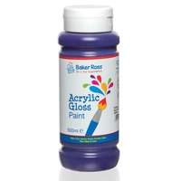Purple Acrylic Paint - 500ml bottle,  water-based acrylic paint. Dries quickly,  Waterproof,  Flexible on most surfaces