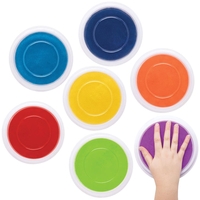 Rainbow Colours Jumbo Paint Pads (Pack of 7) Art Supplies,  Art Materials 7 assorted rainbow colours - Red,  Orange,  Yellow,  Green,  Blue,  Indigo & Violet