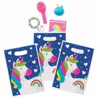 Rainbow Unicorn Party Loot Bags (Pack of 10)