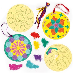 Rangoli Sand Art Decorations (Pack of 18)