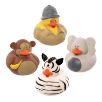 Safari Rubber Ducks (Pack of 6) Soft & Sensory Toys