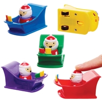 Santa Sleigh Pull Back Racers (Pack of 5)