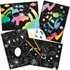 Scratch Art Pictures Assortment (Pack of 10) Great For Kids,  Range Of Designs,  Tools Included