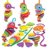 Seahorse Stacking Kits (Pack of 6) Art Craft Kits 6 assorted foam colours - Green,  Yellow,  Orange,  Purple,  Blue & Red