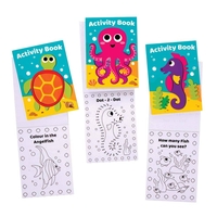 Sealife Mini Activity Books (Pack of 12) Creative Play Toys