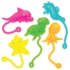 Sealife Stretchies (Pack of 8) Soft & Sensory Toys 6 assorted colours - Red,  Green,  Yellow,  Pink,  Blue & Orange