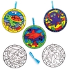 Sealife Suncatcher Pictures (Pack of 6) Art Craft Kits 2 ribbon colours - Blue & Light Blue