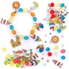 Seaside Charm Bracelet Kits (Pack of 3) Jewellery 3 assorted colourways - Red/Blue/Yellow,  Green/Pink/Yellow & Blue/Orange/Yellow