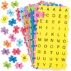 Self-Adhesive Foam Jigsaw Puzzle Letters (Pack of 400) Craft Embellishments 8 assorted foam colours - Red,  Blue,  Pink,  Yellow,  Purple,  Orange,  Green & Dark Blue