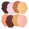 Skin Tone Face Cut-Outs (Pack of 56) Craft Blanks & Bases 8 assorted skin tone colours