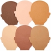 Skin Tone Head Foam Cut-Outs (Pack of 30) Craft Blanks & Bases 6 assorted skin tone colours