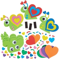 Snail Heart Magnet Kits (Pack of 8) Art Craft Kits