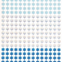 Snowflake Glitter Stick-on Stones (Pack of 280) Christmas Craft Supplies Come in silver,  pale blue and dark blue glitter