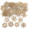Snowflake Mini Wooden Shapes (Pack of 72)