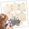 Snowflake Wooden Mirrors Bulk Pack (Pack of 32)