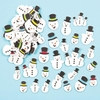 Snowman Glitter Foam Stickers (Pack of 80) Christmas Craft Supplies