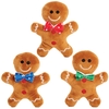Soft Cuddly Gingerbread Men (Pack of 3)